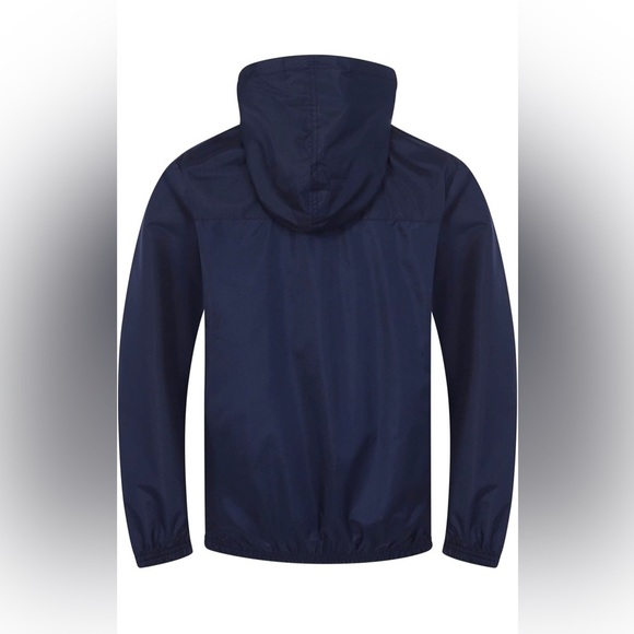 NEW! FC Barcelona Official Hooded Full Zip Jacket Windbreaker Navy Boys 12/13 Yr - Picture 2 of 12